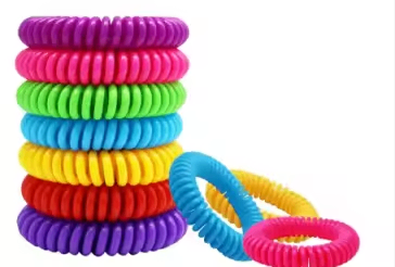 Bracelet anti-moustique coloré