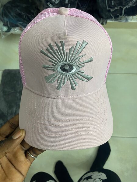 Casquette rose Eye Design