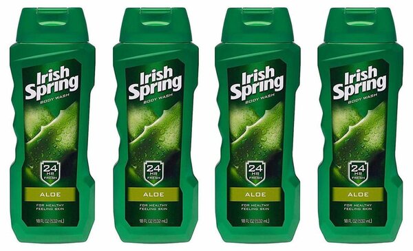 Irish spring shower gel, dove sure spray