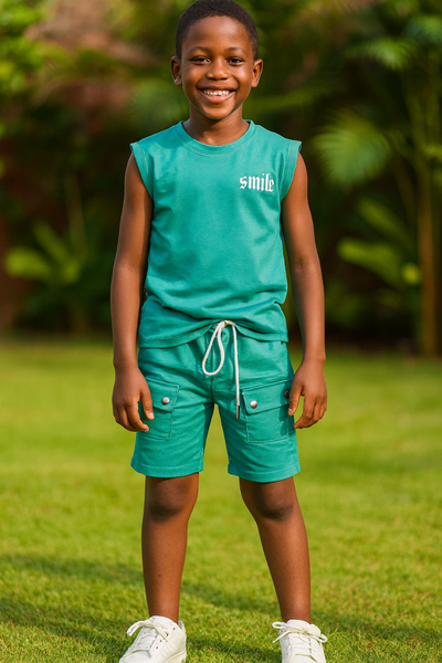 Ensemble Casual Enfant Vert