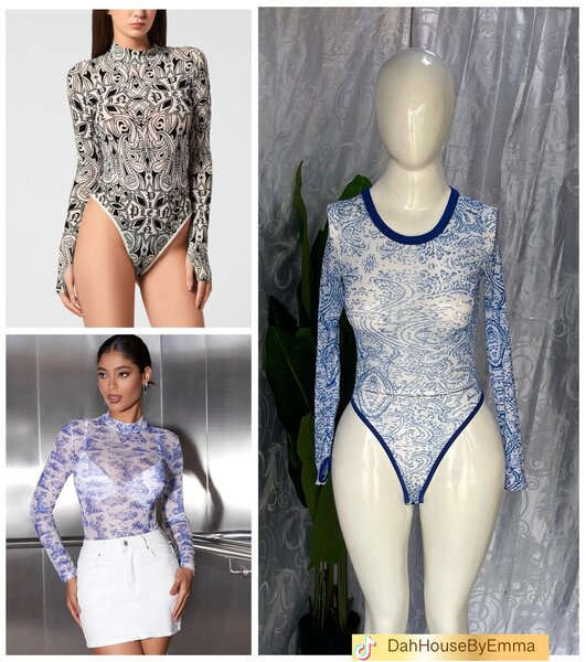 Body à manches longues femme