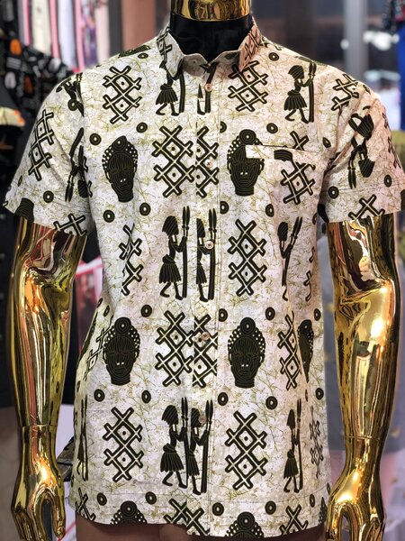 African print shirt
