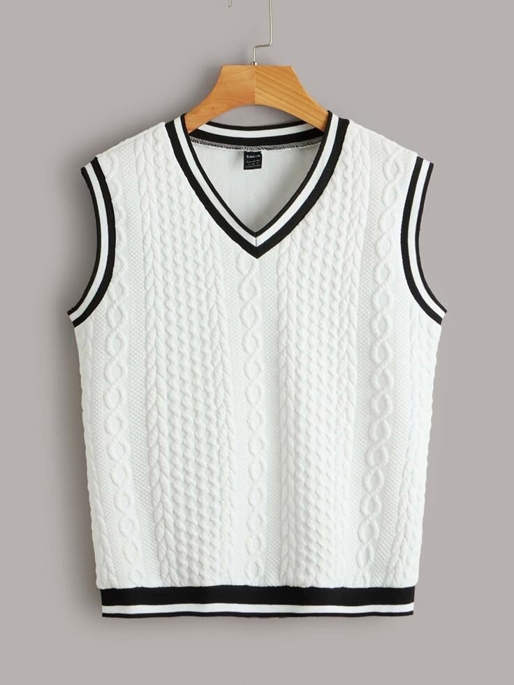 Gilet sans manches en maille tendance