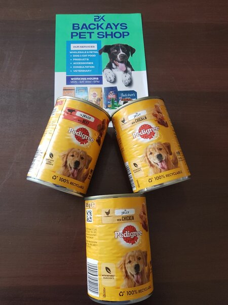Pedigree Canned Meat Chunks for All Dog Types
