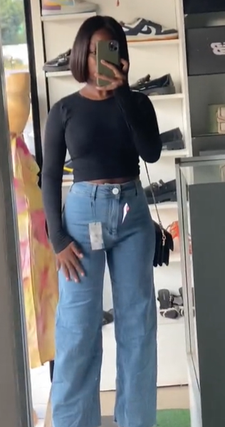  Wide leg jean