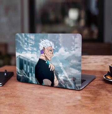 Gojo Satoru Aesthetic - Laptop back cover / skin / sticker for girls / boys - Vinyl Sticker Decal - For All Laptops - Sizes 13 13.3 14.6 15 15.4 15.6 inches Laptop