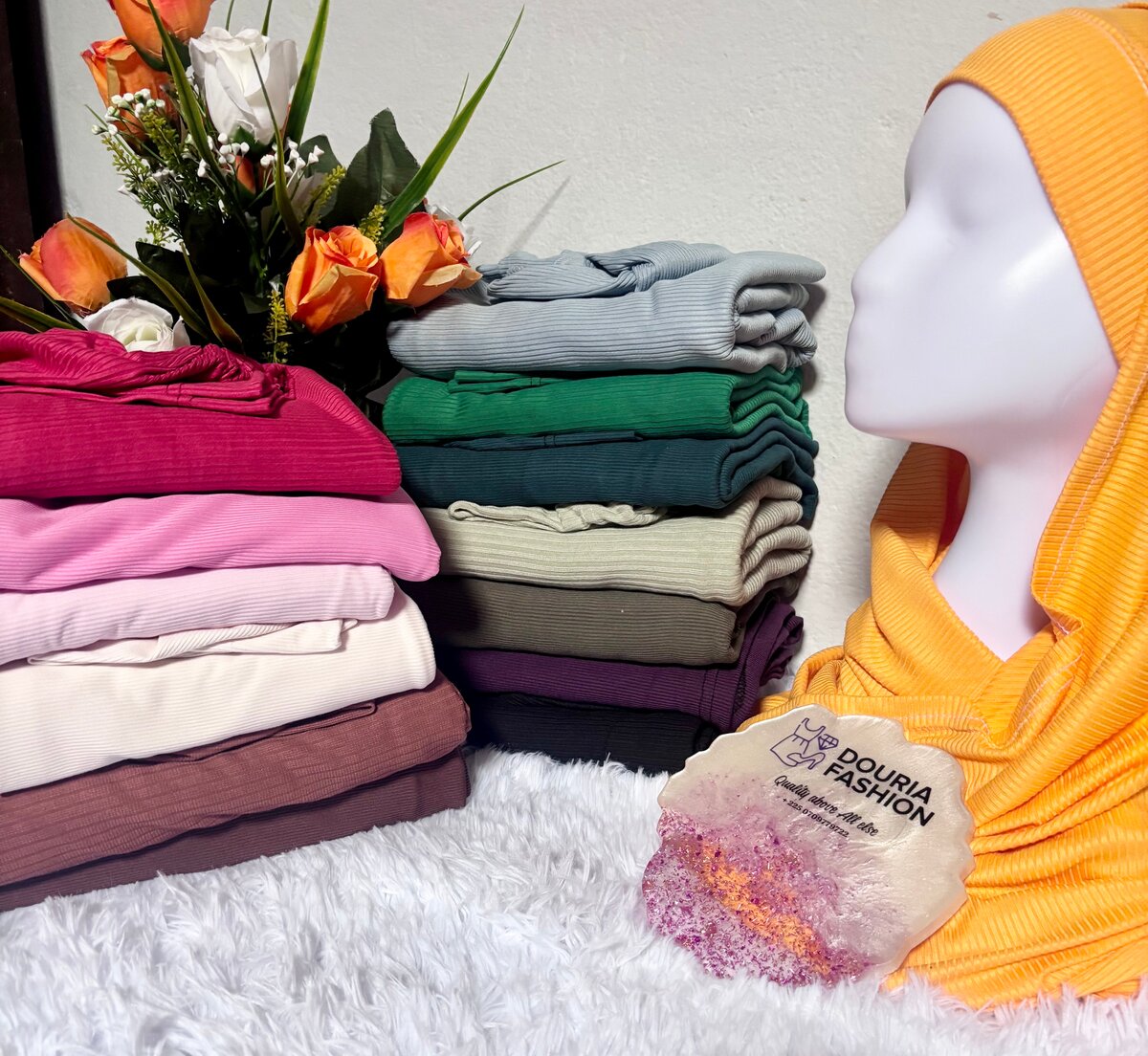 Voile bonnet en jersey cortelé