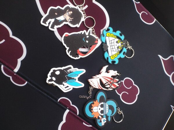 3D Printed Anime Themed Keychains
