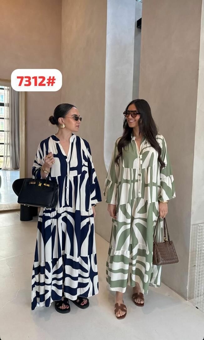 Robe maxi imprimée élégante