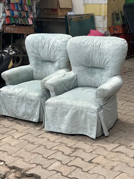 Plush Velvet Armchair