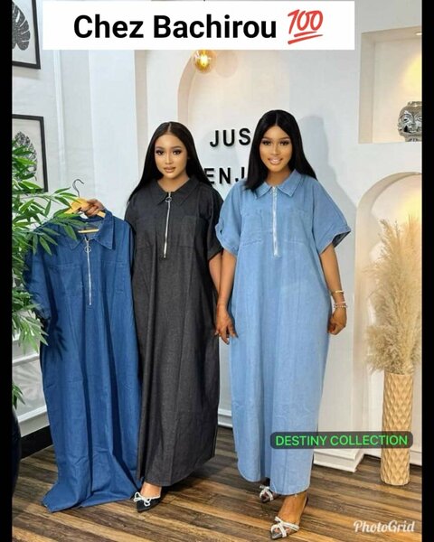 Robe longue en denim élégante