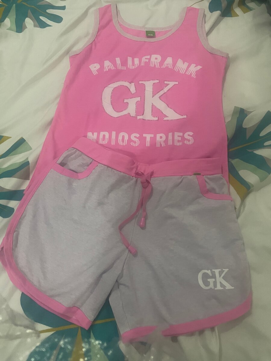 Pyjama d'été rose pour filles