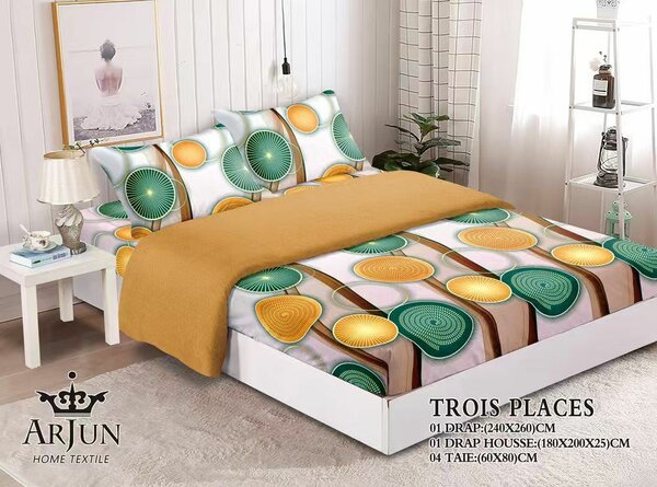 Housse de Couette 3 Pièces Colorée