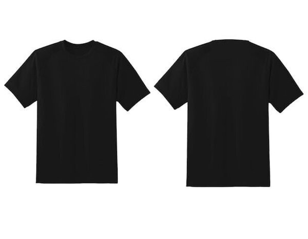 T-shirt noir classique unisexe