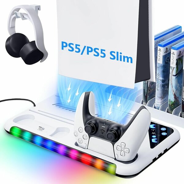 Refroidisseur ps5 avec station de charge