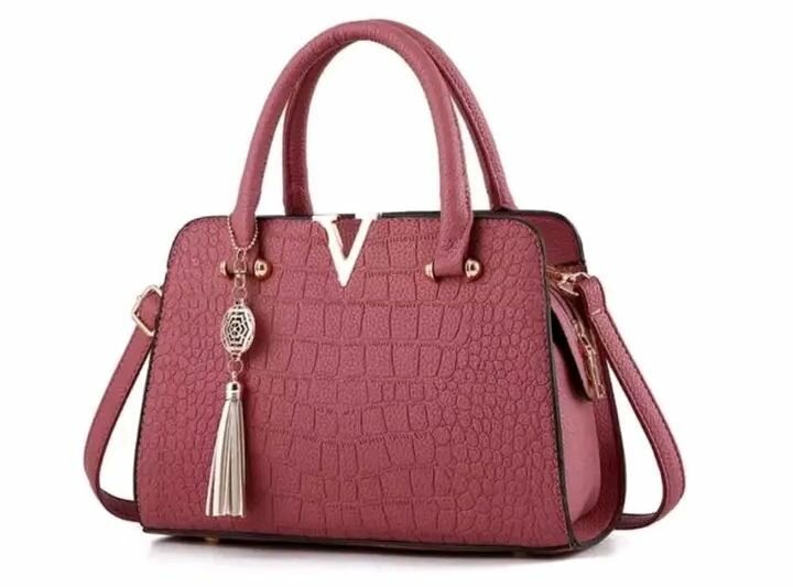 Sac à main en cuir texturé