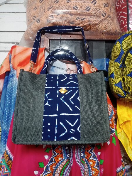 Sac cabas en tissu africain