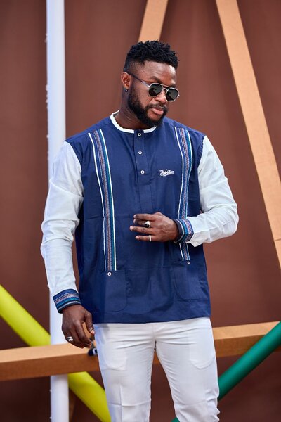 Veste Homme Élégante Bleu