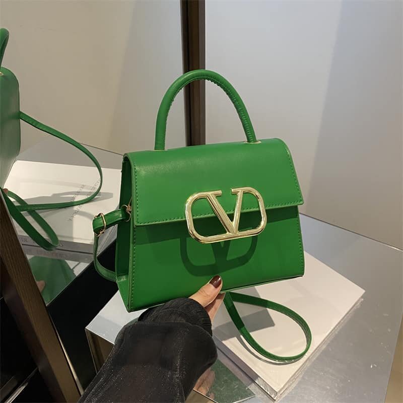 High quality and fashionable trapezoidal women's bag green