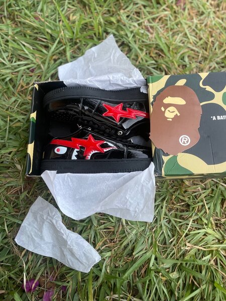 Bape star noir vernis