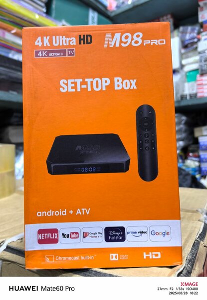 Box Android TV M98 Pro 4K HD