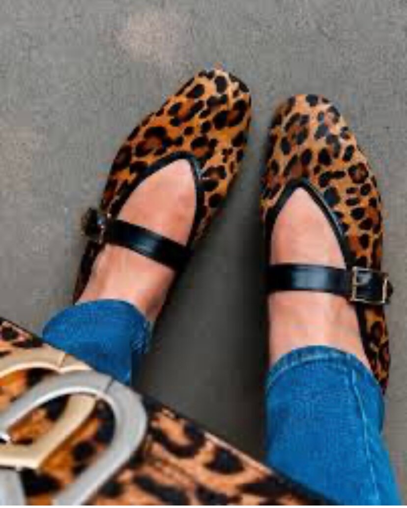 Ballerines léopard élégantes