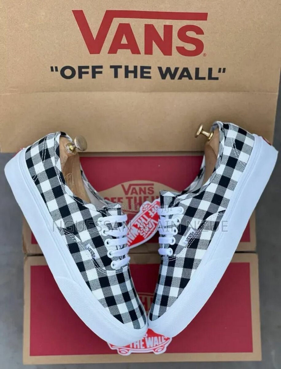 Baskets à carreaux tendance