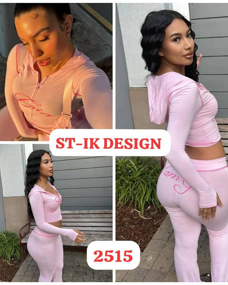 Ensemble de sport rose femme