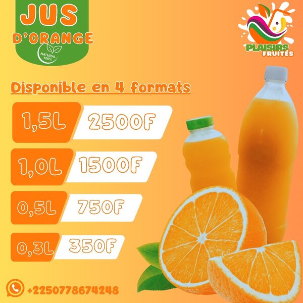 Jus de fruits et plantes 100% naturels
