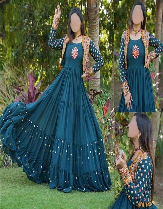 Girls 2pc Embroided Maxi with cotty