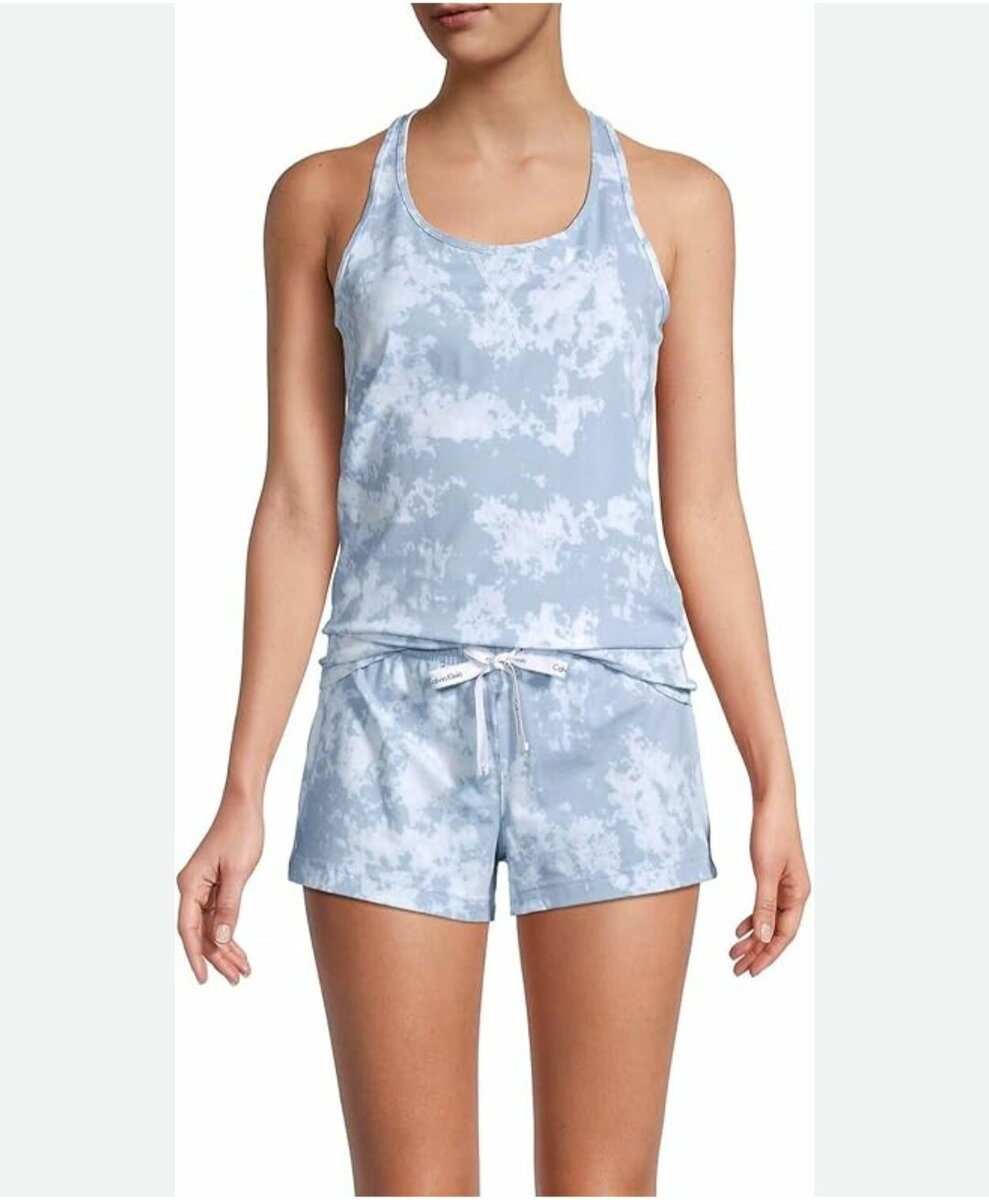 Calvin Klein Women's Cotton Tank Top and Short Pyjamas