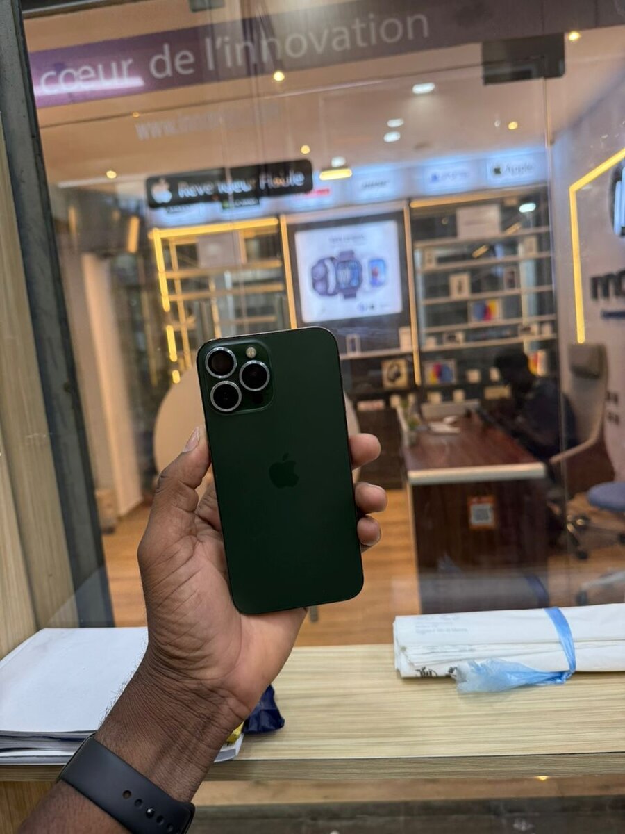 Smartphone Apple vert