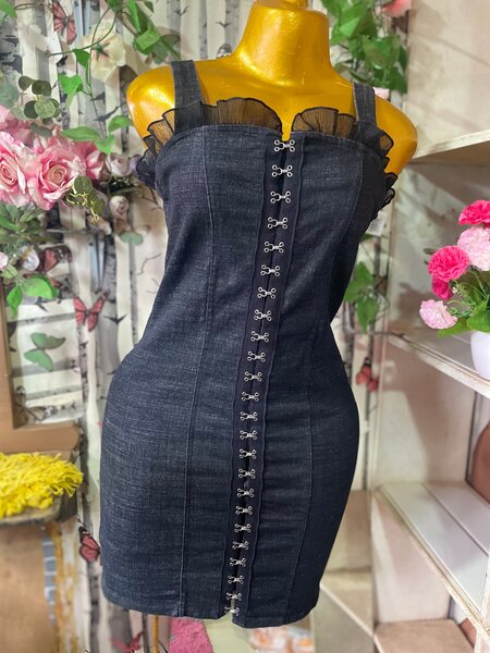 Robe en jean tendance femme
