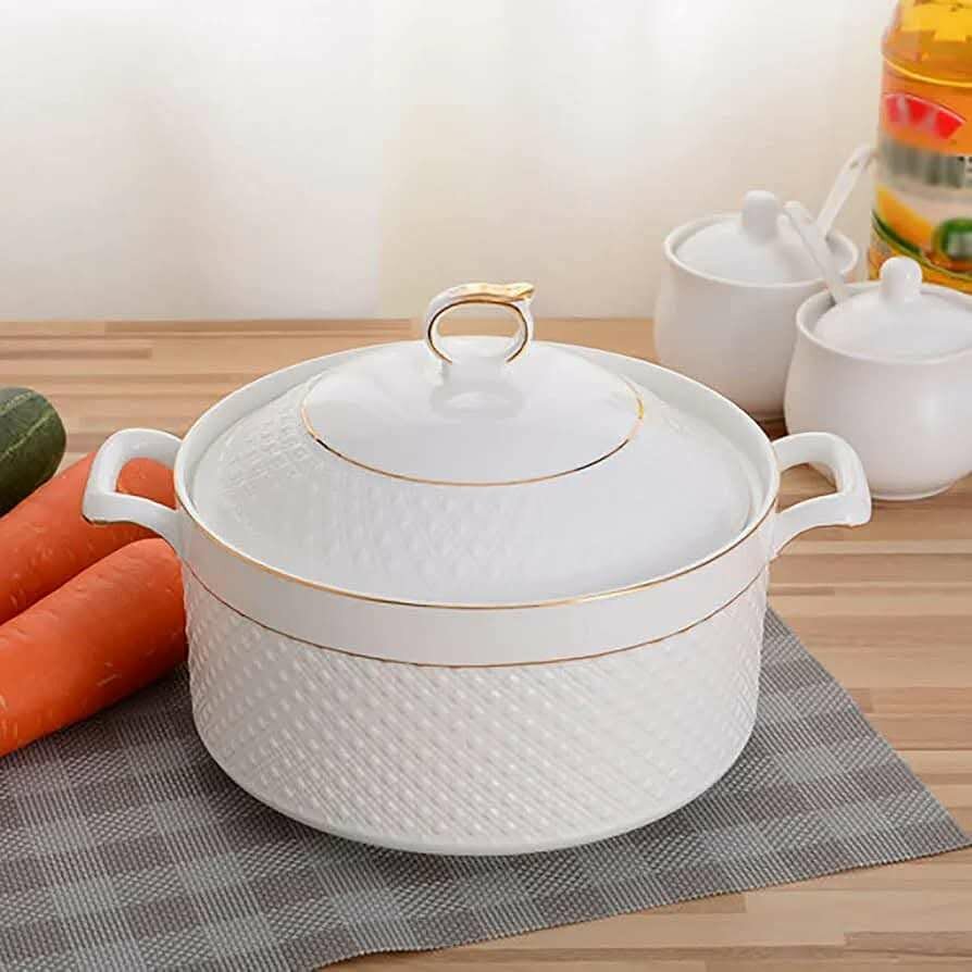 ENSEMBLE DE SOUPIÈRE EN CÉRAMIQUE DE TRÈS HAUTE QUALITÉ