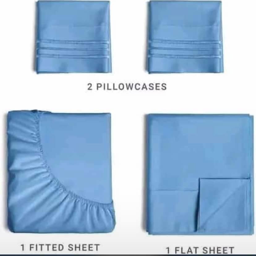 4 PCS BellaHome Bedsheets