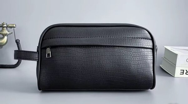 Trousse de toilette en cuir élégante