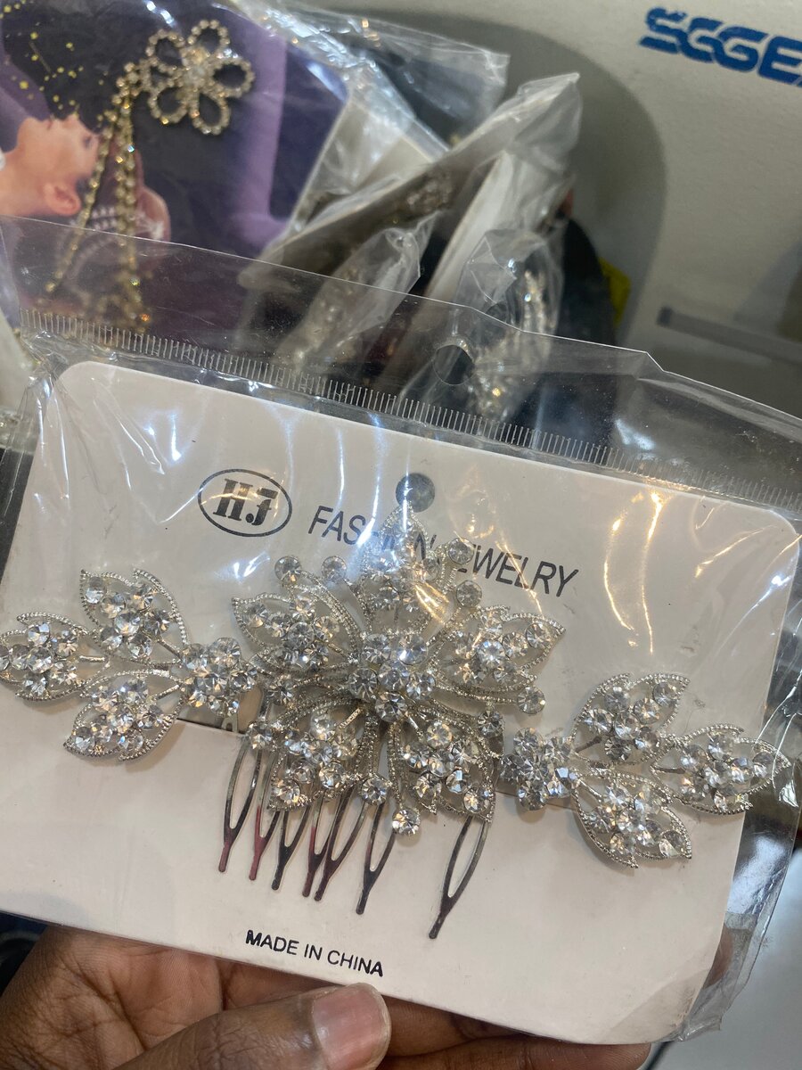 Peigne à cheveux mariage strass