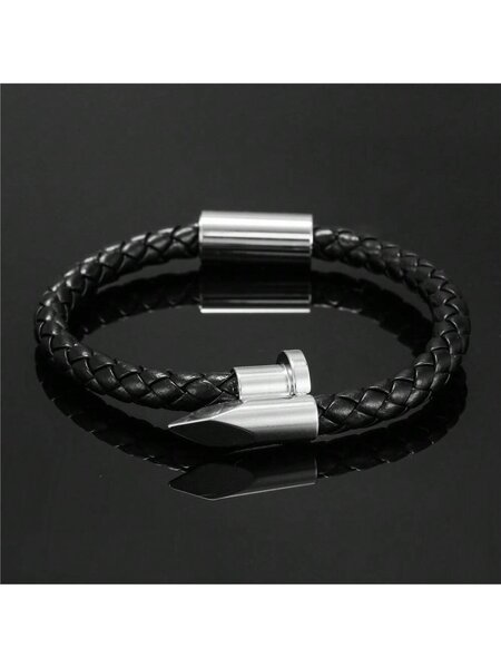Bracelet en cuir tressé élégant