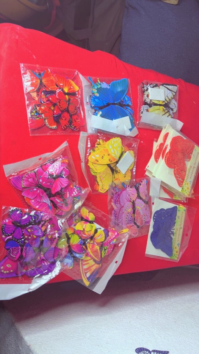 DÉCOR PAPILLONS ADHÉSIFS