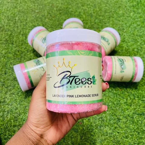 Lavender pink lemonade scrub