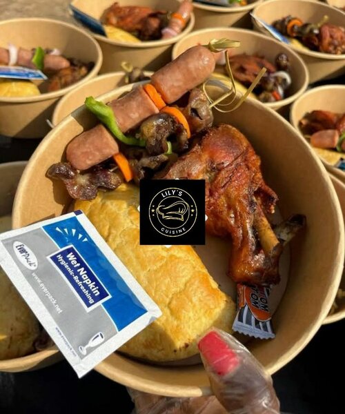 Pastry basket n small chops