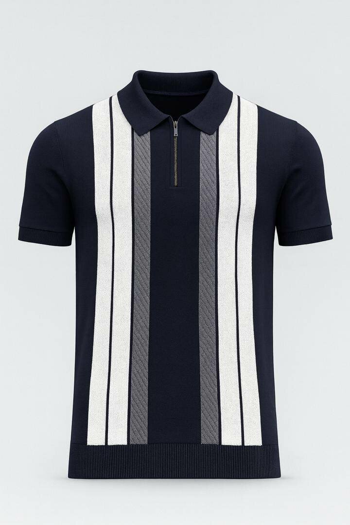 Polo homme à rayures élégantes