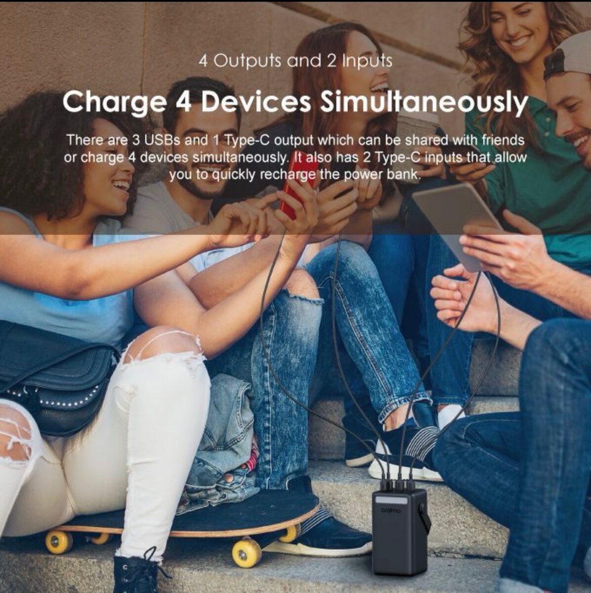 Banque rapide superbe de puissance 50000mA de la lumière LED