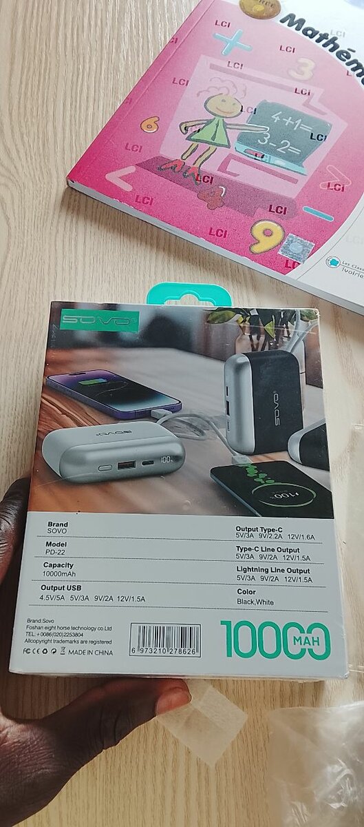 Power Bank Rapide 10000mAh