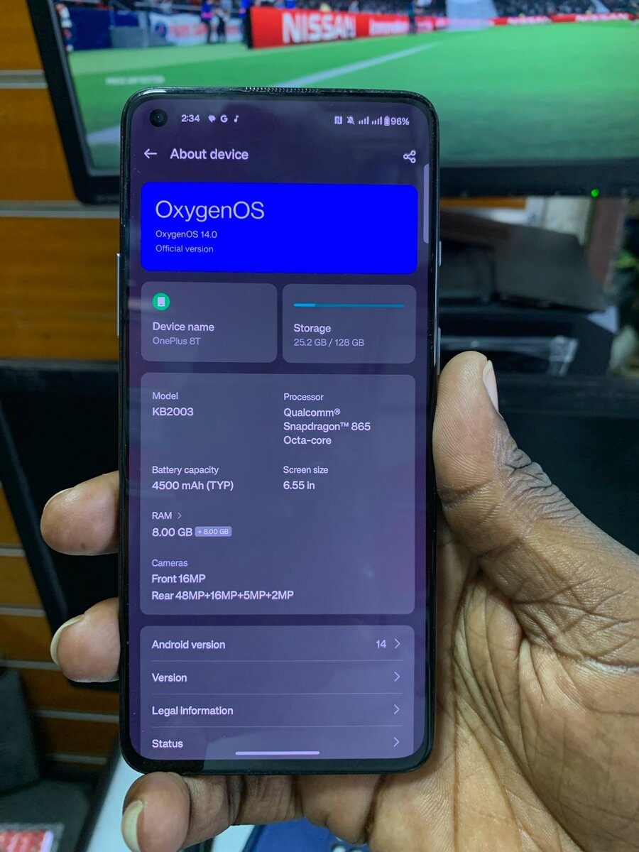 Oneplus 8T 128gb,8gb ram