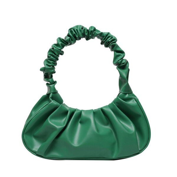Sac à main plissé vert
