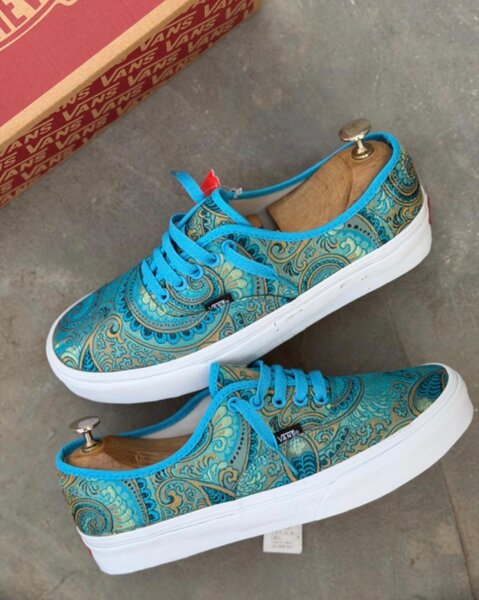 Vans Baskets Imprimé Bleu