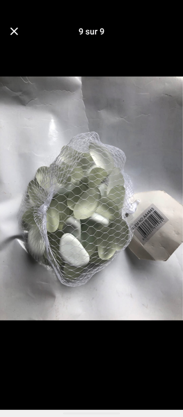 Galets Décoratifs en Résine Vert