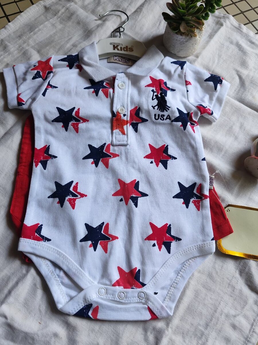 Body bébé étoiles USA