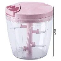 Vegetable Chopper, Manual Garlic Chopper 900ml, Pull String Design Food Processor, Mincer, Garlic Press Mincer Pepper Chili Nuts Grinder